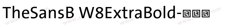 TheSansB W8ExtraBold字体转换